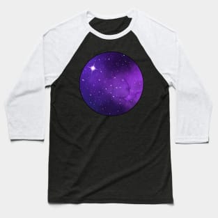 Galaxy Circle (Purple) Baseball T-Shirt